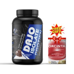 Dajo isolate chocolate protein + orcinta Multi vitamin